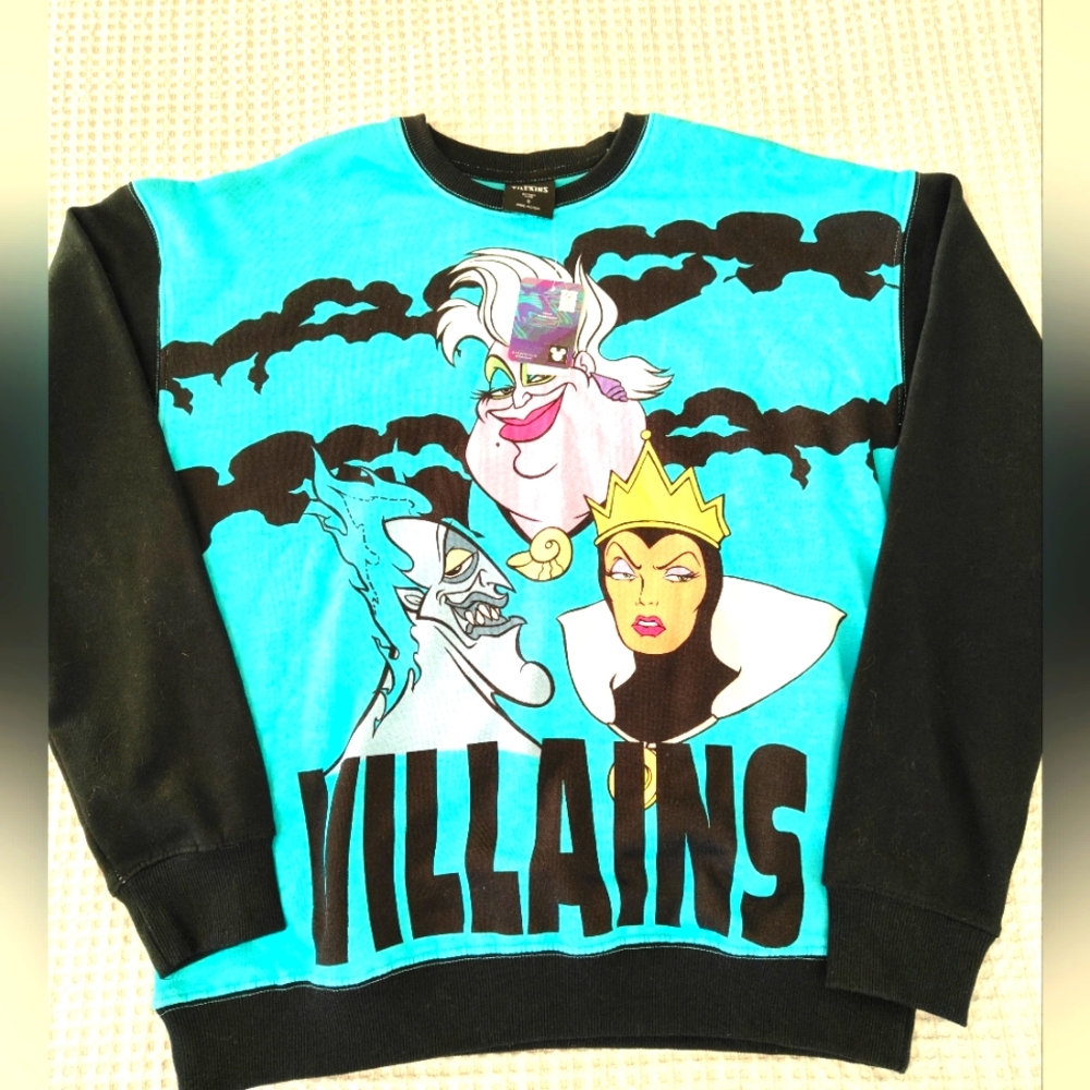 Disney Villains Sweatshirt NWT